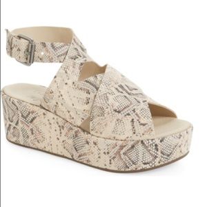 Amuse Society Runaway Wedge Platforms — Snake